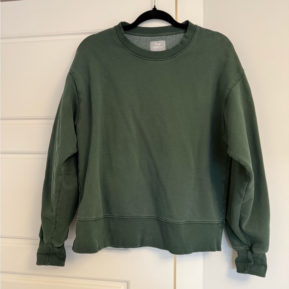 TNA Tops - TNA CozyAF Fleece in Green